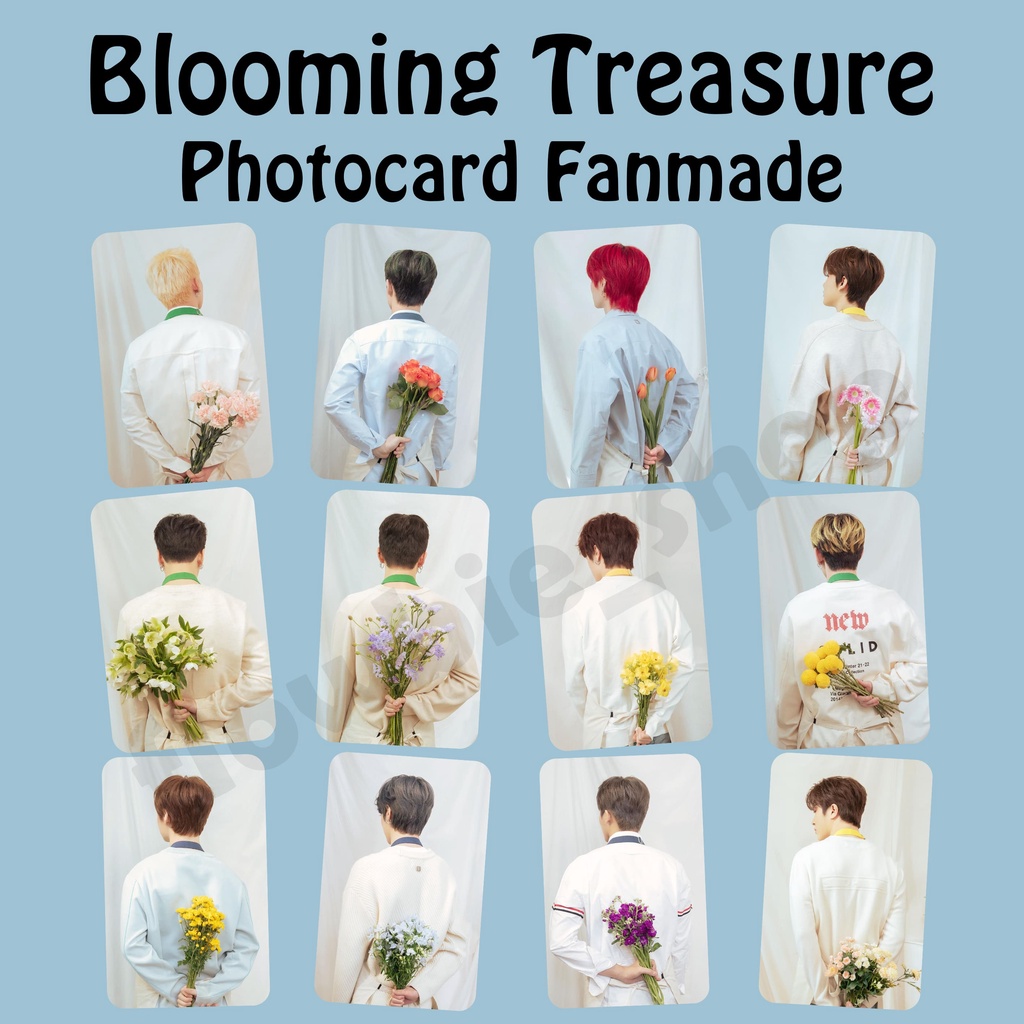 Photocard Fanmade Blooming Treasure (pc punggung)