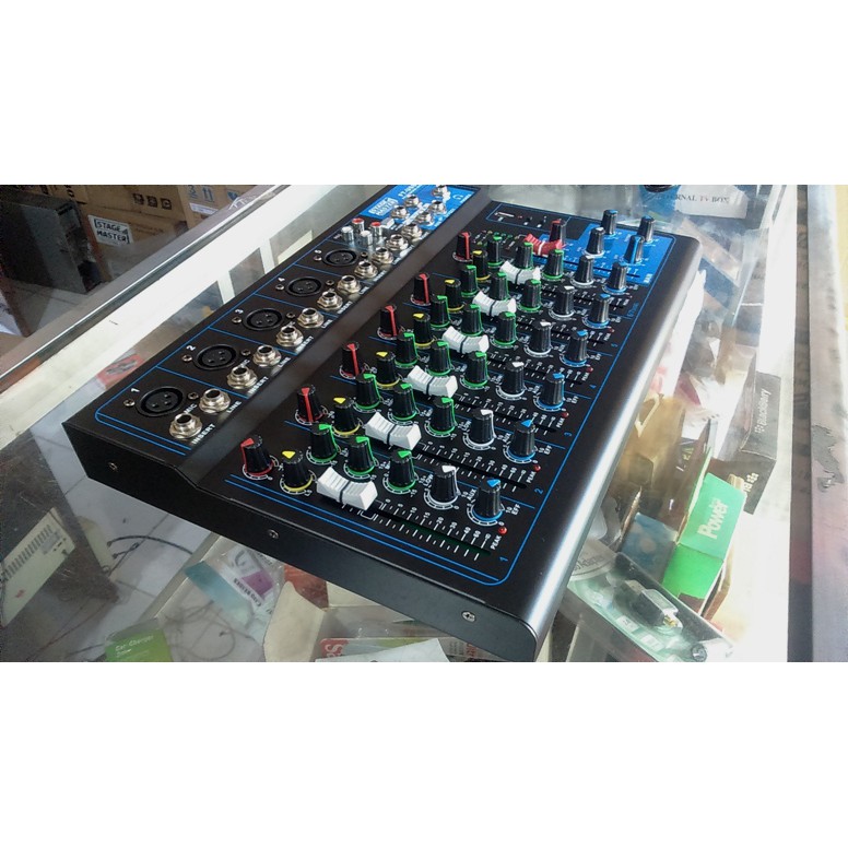 MIXER 7 CHANNEL PROFESIONAL MIXER LIVE USB STAGE MASTER F7 Shopee