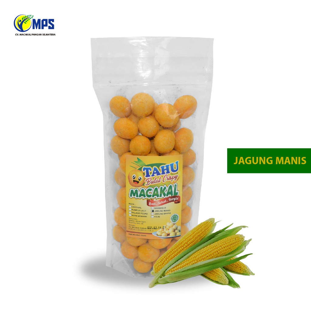 Jual Tahu Bulat Crispy Macakal Rasa Jagung Manis 250 Gram Shopee