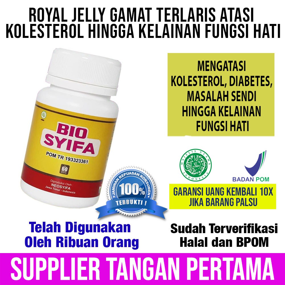 

OBAT HERBAL SUPLEMEN HERBAL BIO SYIFA ROYAL JELLY GAMAT NASA