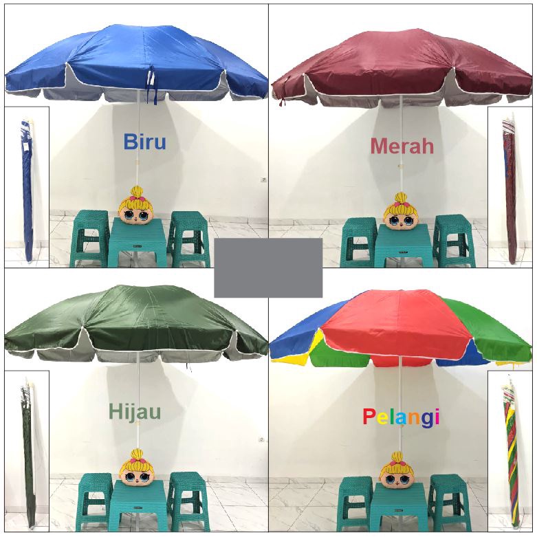 Payung Pantai Tenda Jualan Jumbo Anti UV 48&quot;(240cm) Parasol Original Osaka/Nagoya