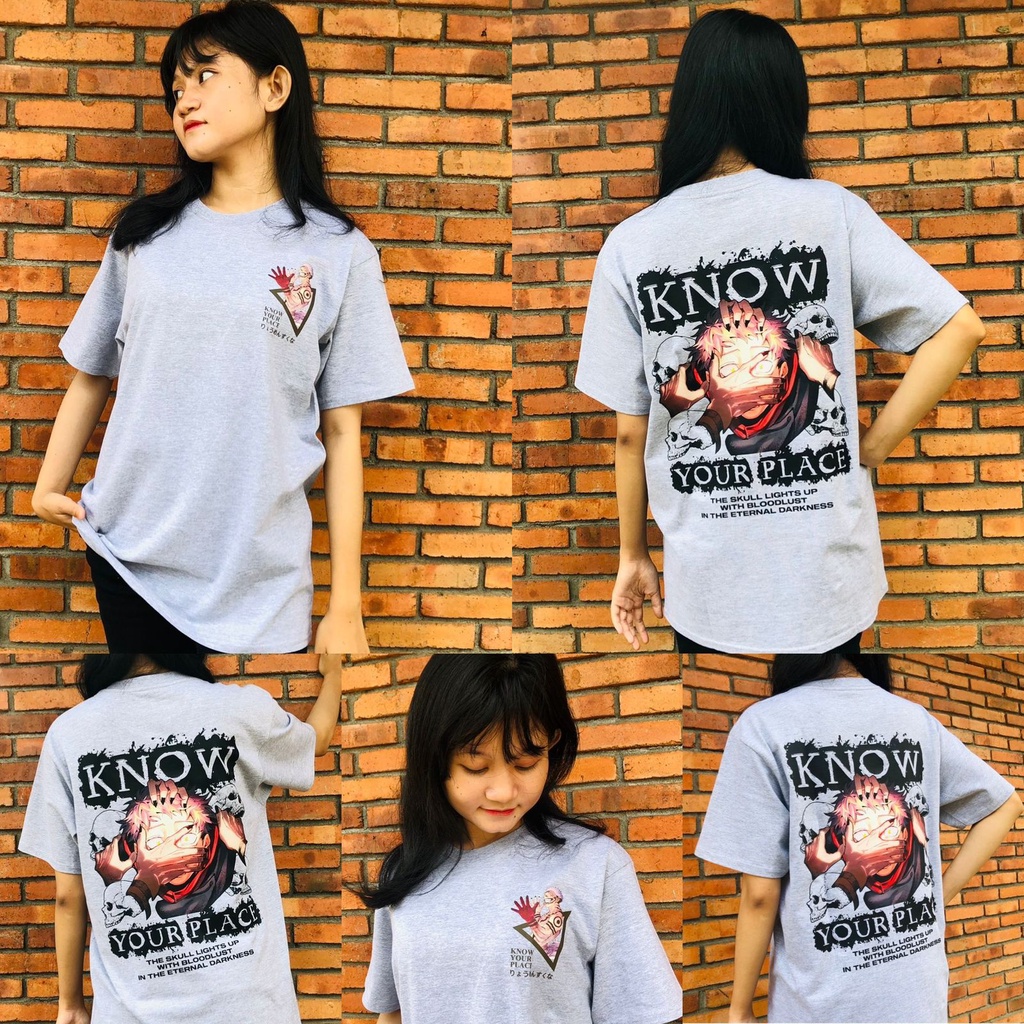 Kaos Yuji Sukuna Skull Anime Manga Jujutsu Kaisen Premium Unisex