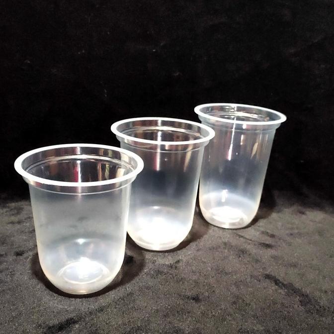 U6G3 Gelas Oval uk 16 Oz (isi 50 pcs)√ Gelas Cup Oval √ Gelas Plik Ready