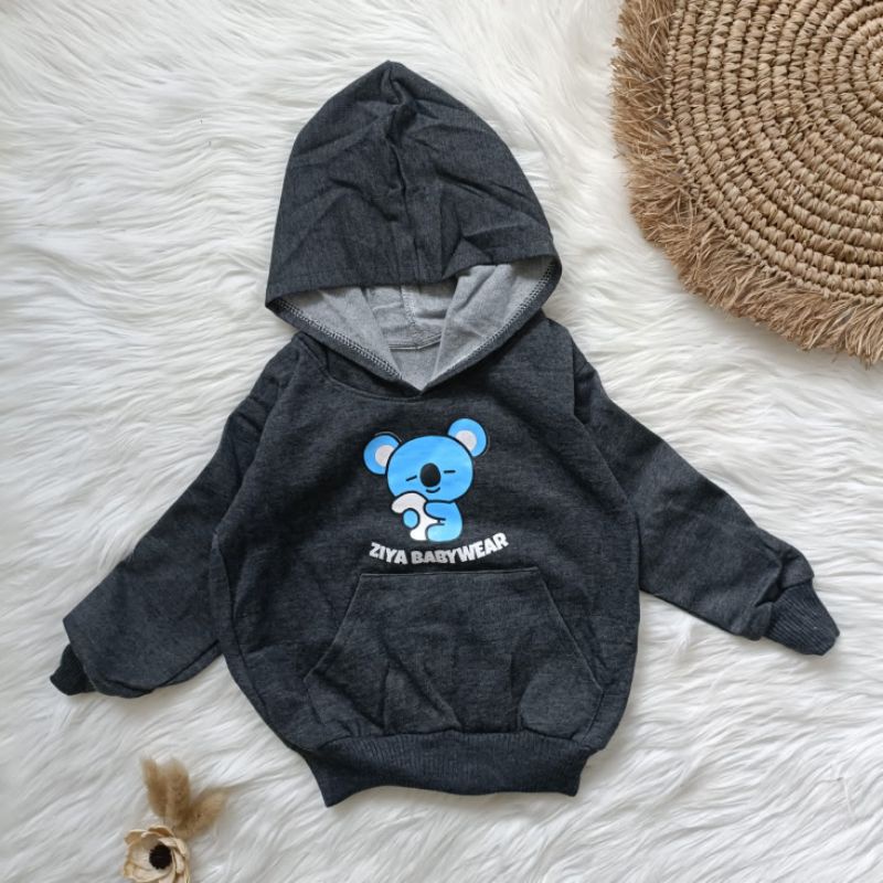 Sweater Hoodie Fleece 3-18 bulan / Baju hangat bayi