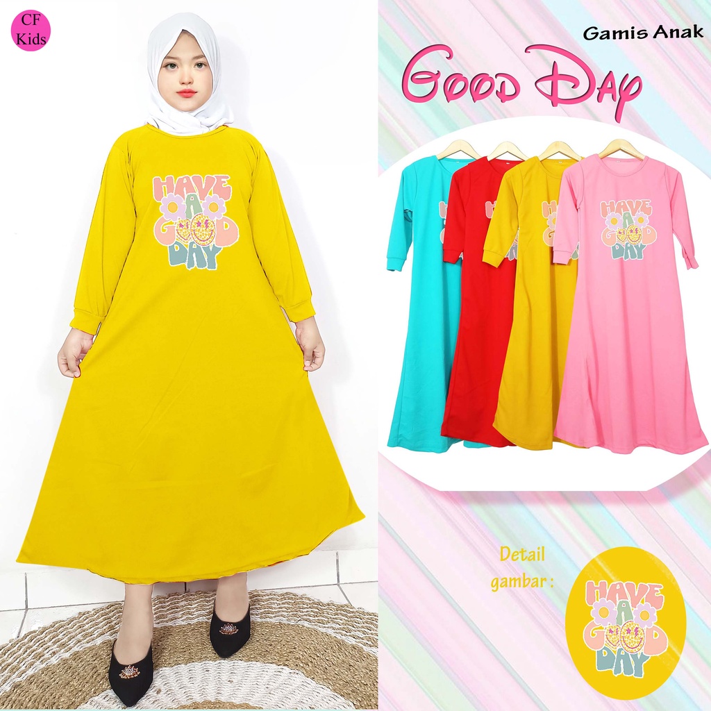 Gamis Anak Perempuan DTF Good Day CF Kids
