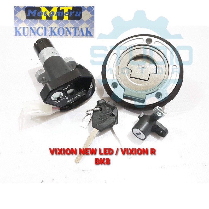 KUNCI KONTAK VIXION R 150 BK8 High Quality Komplit Tutup Tangki Plus Jok/Sadel