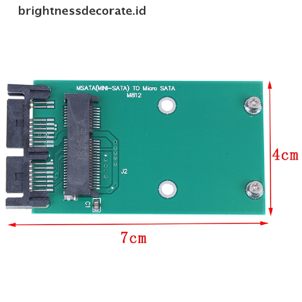 1 Pc Kartu Adapter Converter Mini PCIe PCI-e mSATA 3x5cm SSD To 1.8 &quot;Micro SATA