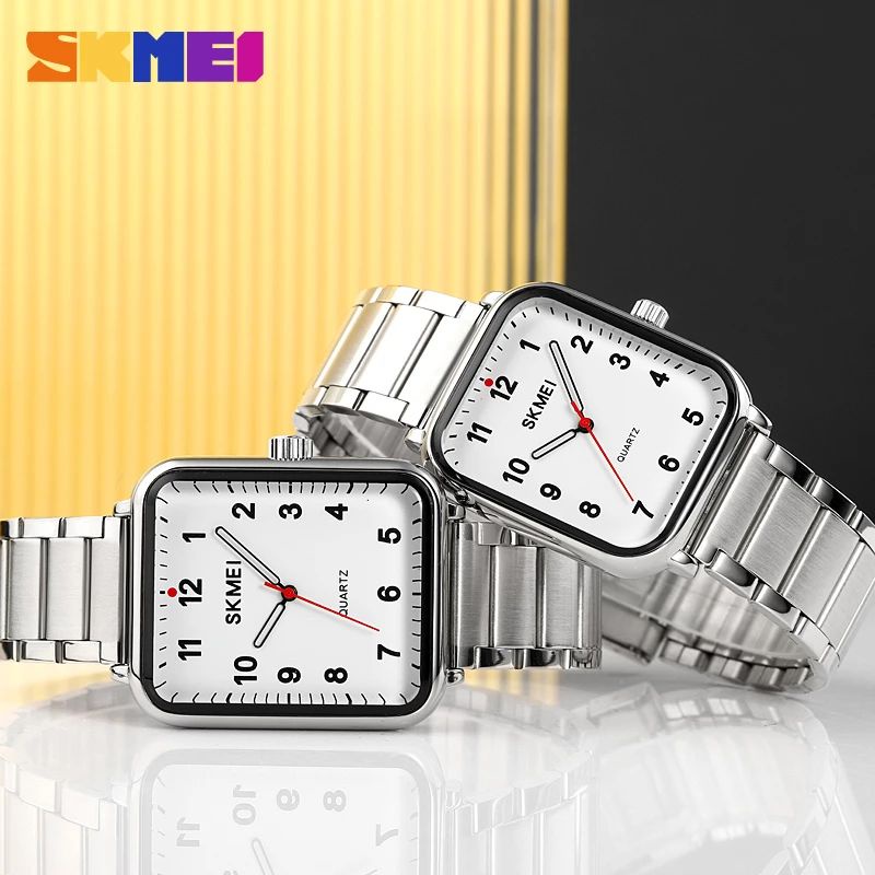 SKMEI 1954 Jam Tangan Pria Analog Business Watch Tali Stenlis WATCHKITE WKOS