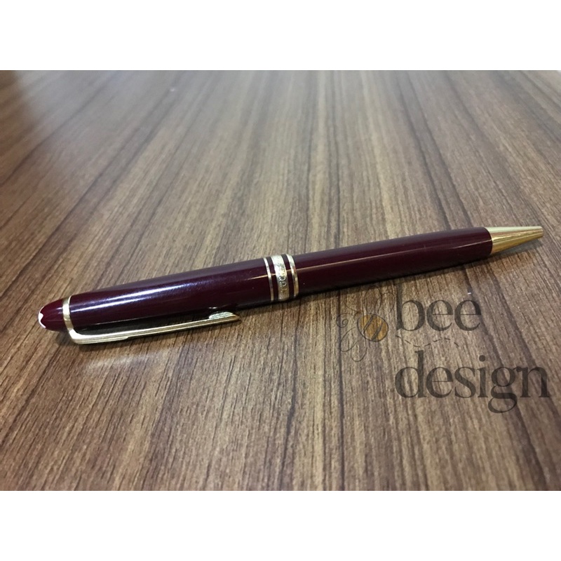 

MONTBLANC MEISTERSTUCK CLASSIQUE BALLPOINT PEN BORDEAUX BURGUNDY GOLD 164 100% AUTHENTIC (Preloved)