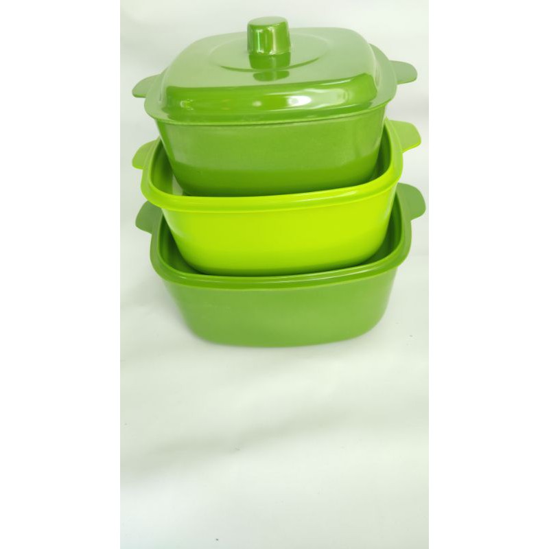 set (3pc) melamin mangkok tutup kotak wadah sayur murah wadah saji melamin anti pecah food grade