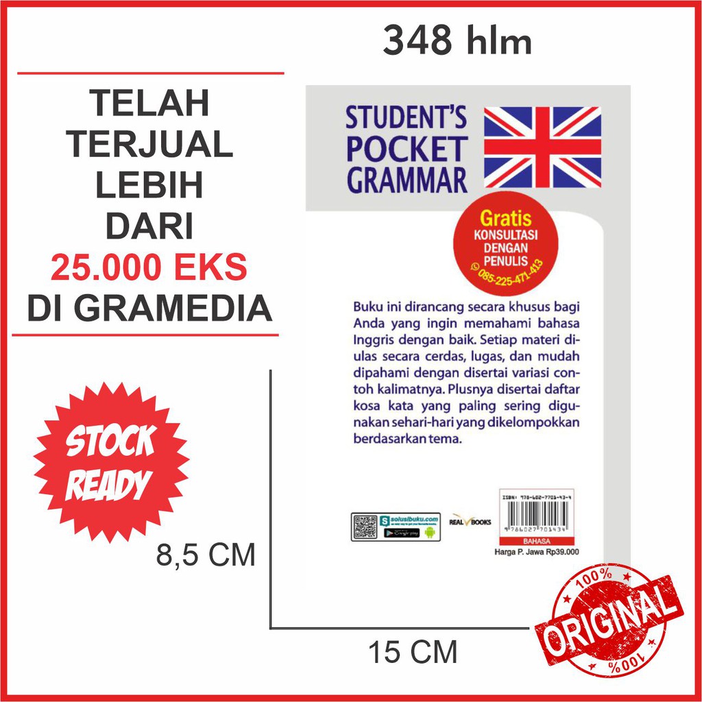 Buku Bahasa Inggris - New Student’s Pocket Grammar - Best Seller-3