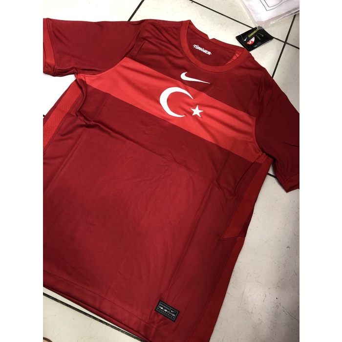 Sportivory- Jersey timnas Turki Away merah Euro 2021 top quality GO official - S