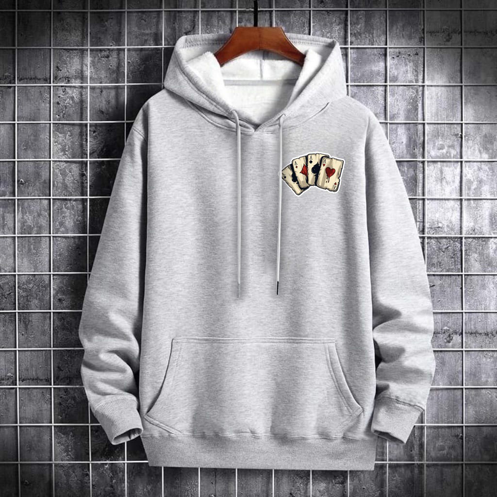 INDOSAN-SWEATER HOODIE QUADS ACE-HOODIE DISTRO BAHAN FLEECE MOTIF GAMBAR DTF PRINTING-REAL PICT-BISA COD