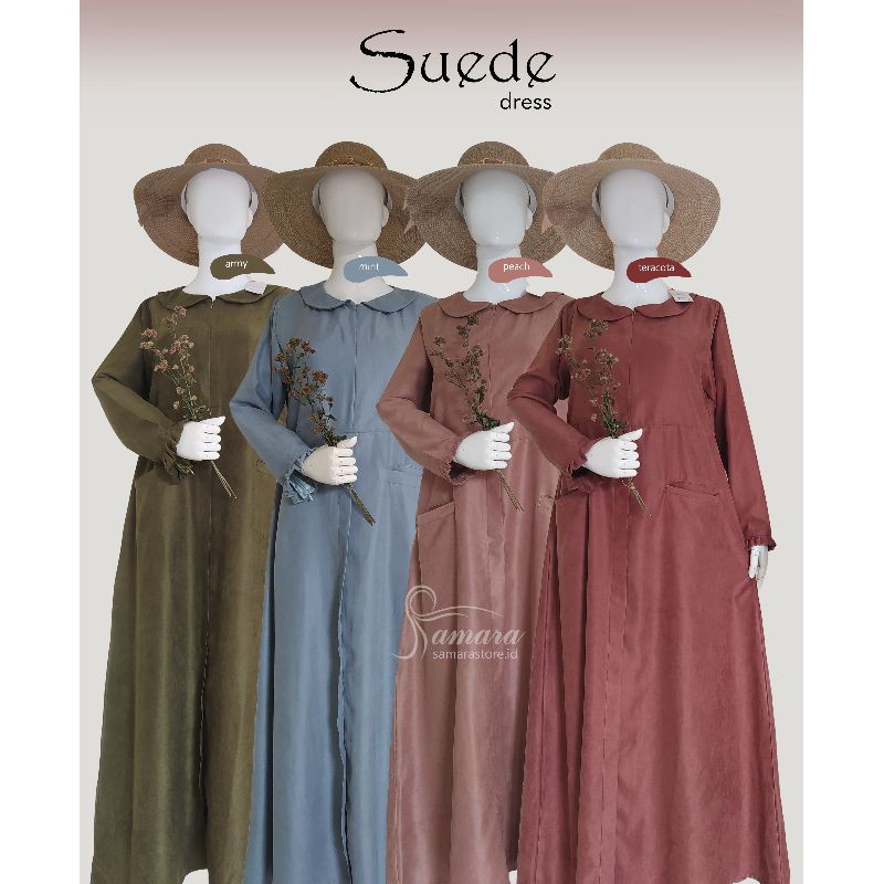 DRESS CORDUROY Gamis simple elegan by samara