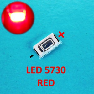 SMD Chip 50pcs LED 5730 Red Lampu Cahaya Warna Merah