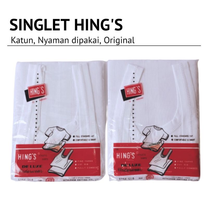 Singlet HINGS | Kaos Dalem Pria Dewasa HINGS | Kaos Dalem HINGS