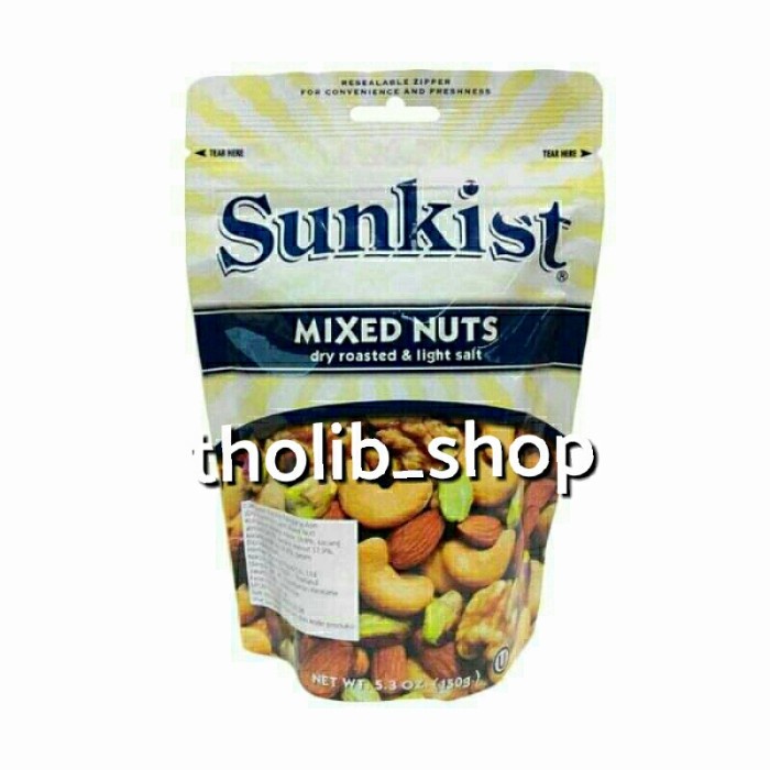 

Sunkist dry roasted light salt mix nut 150 gr