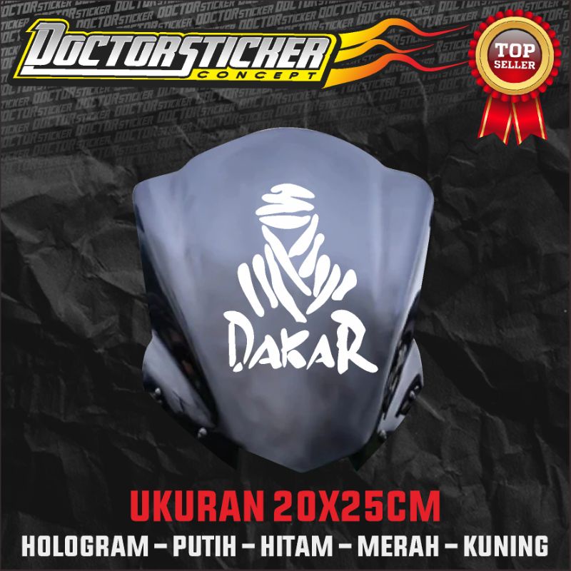 Stiker Cutting Dakar Visor all bebek matic stiker motor touring Dakar termurah