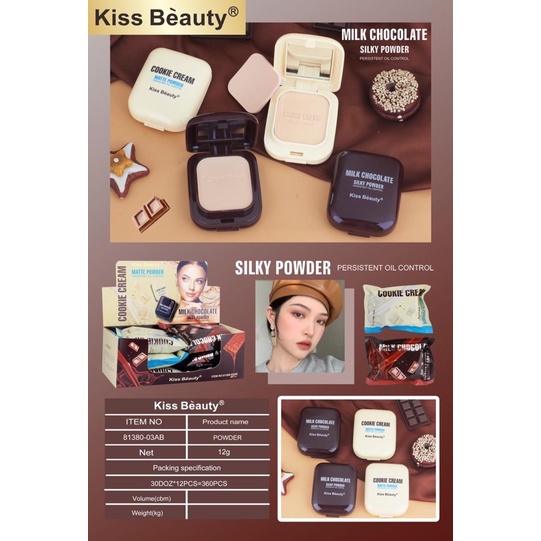 [ ECER ] KISS BEAUTY SILKY POWDER / BEDAK