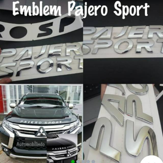 Emblem Pajero sport/ hood emblem Pajero sport