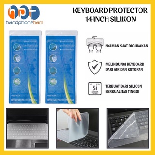 Pelindung Keyboard Silikon 14” Protector Cover Skin Silicone For Laptop Transparan 14 inch Anti Air