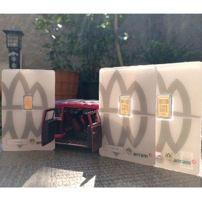 Promo Paket Logam Mulia LM Antam Certicard Redmark 2021 Total 3.5 gram (0.5 + 1 + 2)