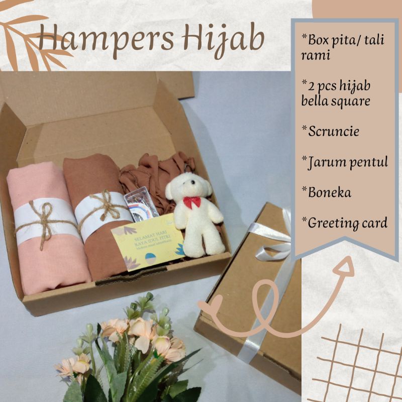 

Hampers hijab hampers lebaran kado ultah kado wisuda