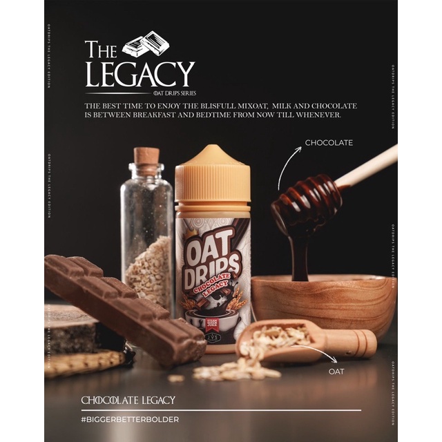 LIQUID 100ML OATDRIPS V5 CHOCOLATE LEGACY