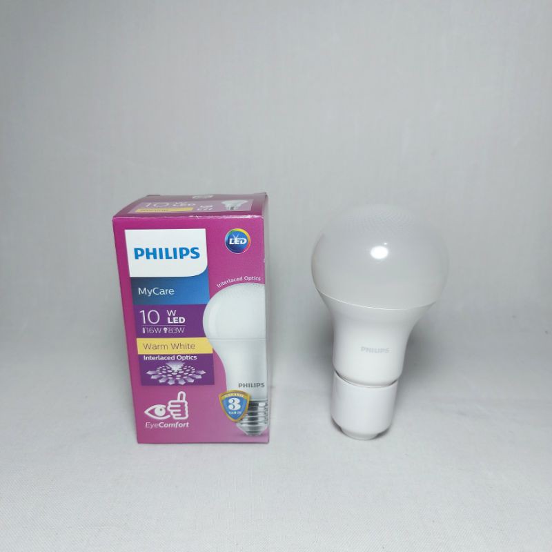 Lampu Philips LED Bohlam 10 Watt / Lampu Philips Cahaya Kuning Warm White