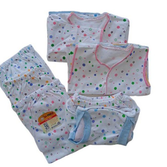 Paket Baju Bayi Baru Lahir Polkadot Special Saffenda