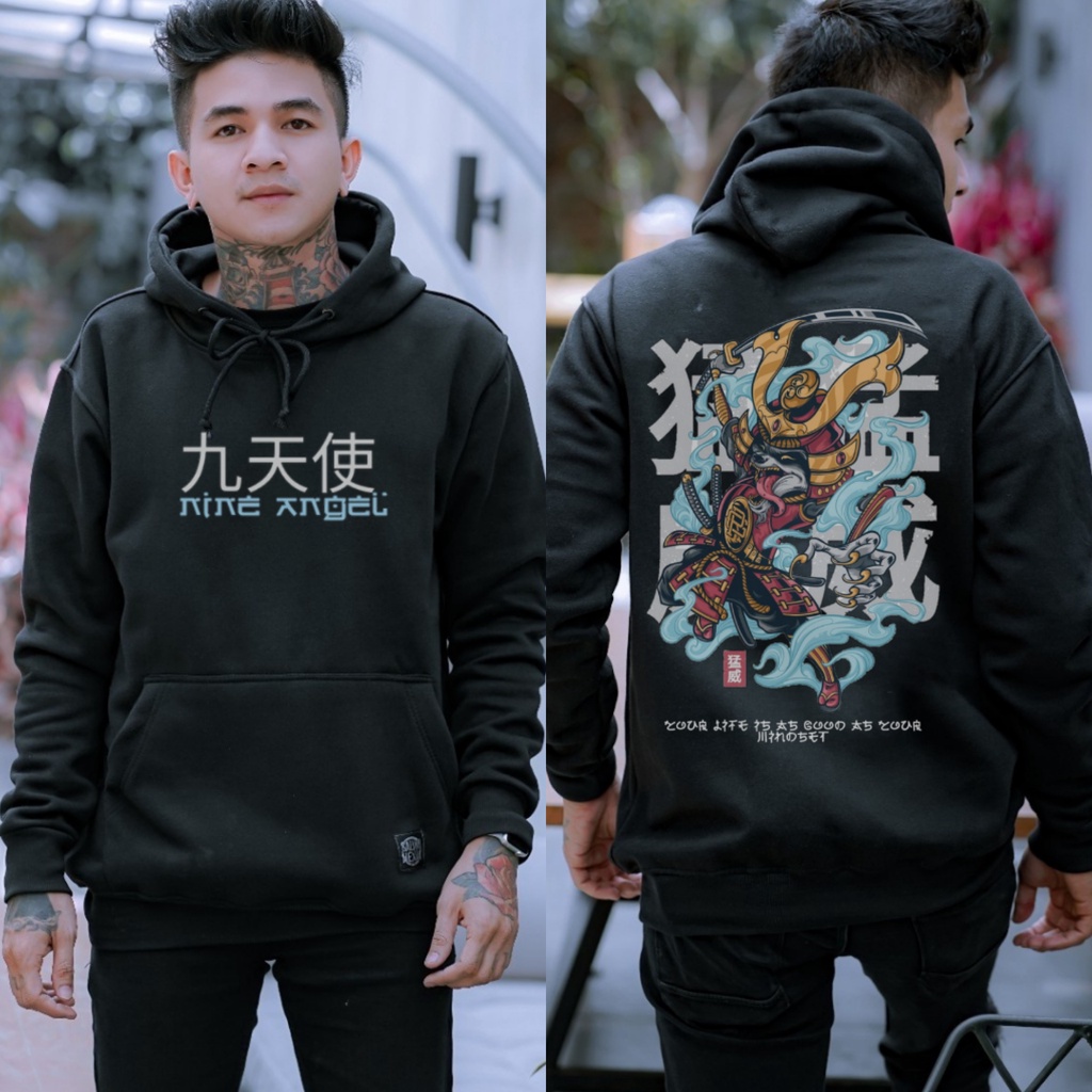 Sweater Hoodie Jepang Original Golden Samurai / Jaket Hoodie pria Distro Bandung