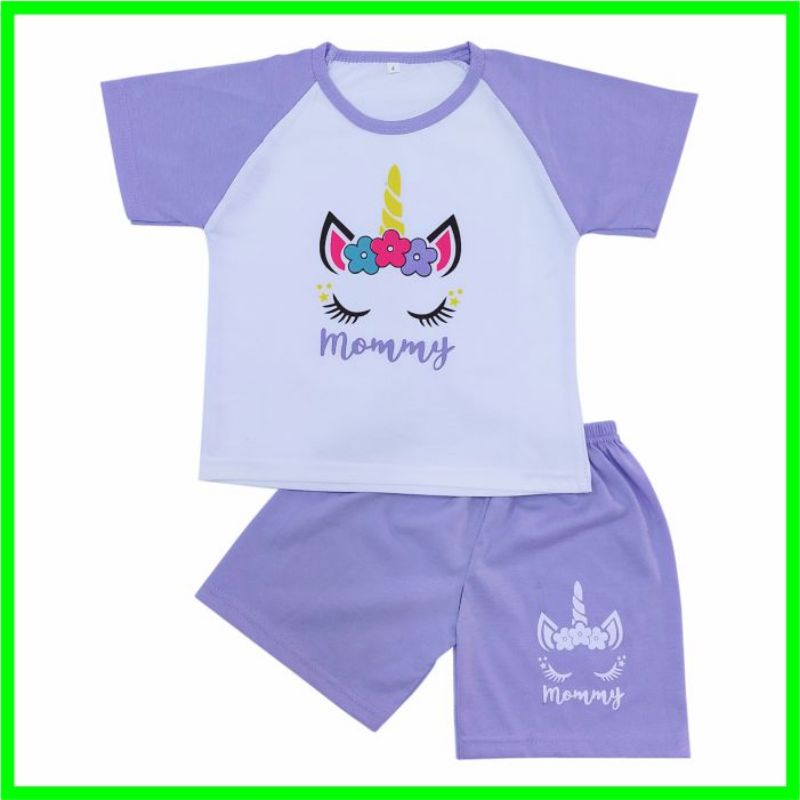 SETELAN ANAK PP / SETELAN BAJU TIDUR ANAK PANJANG UNISEX COWOK - CEWEK-Kimono Ungu