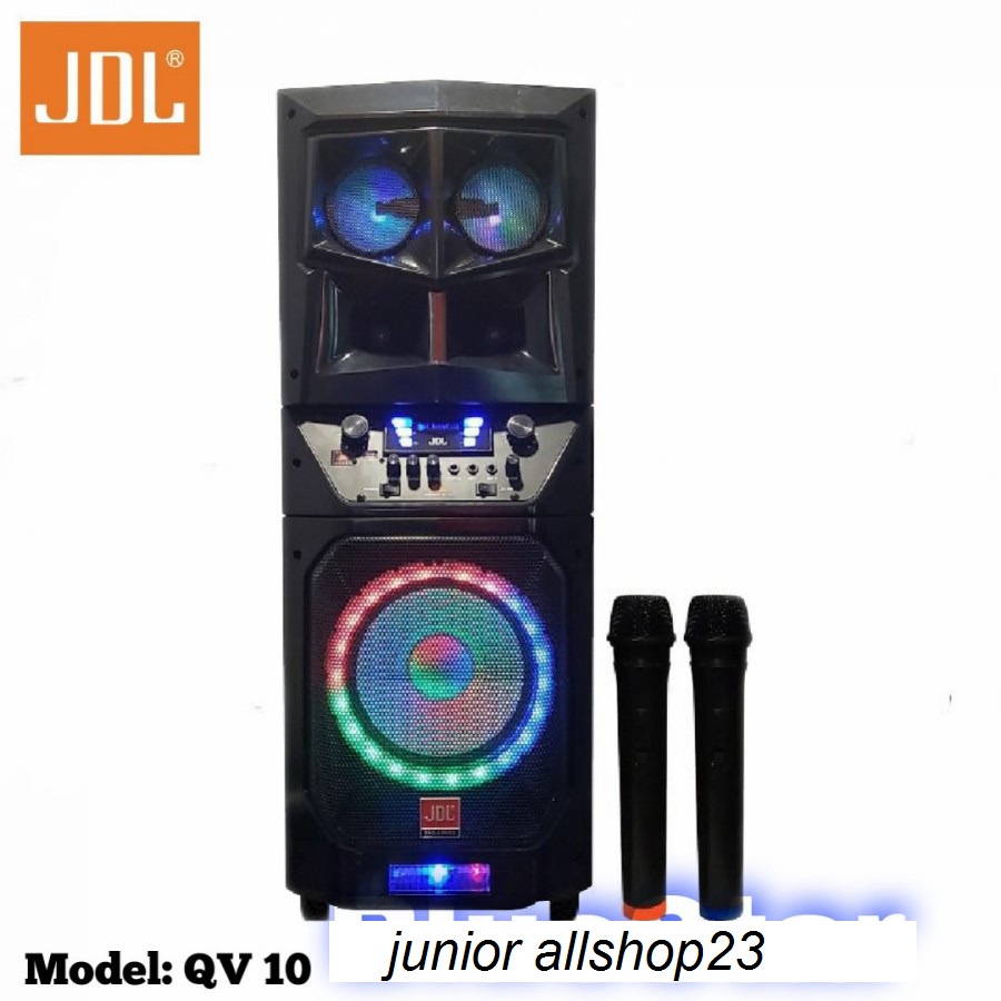 Speaker Portable Wireless JDL QV 10 Original 10 inch Bluetooth