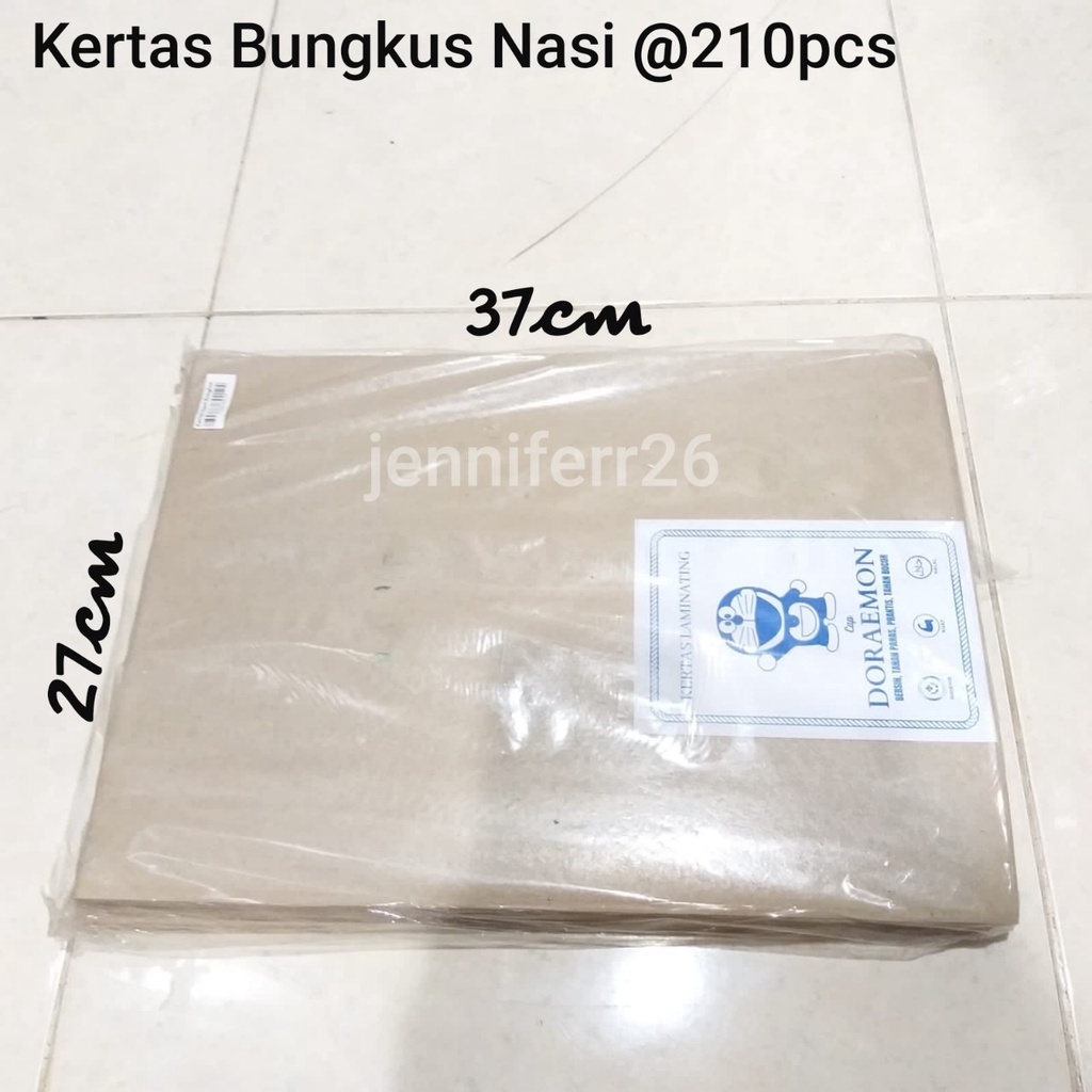 Kertas bungkus nasi / kertas coklat / kertas minyak / kertas pembungkus makanan