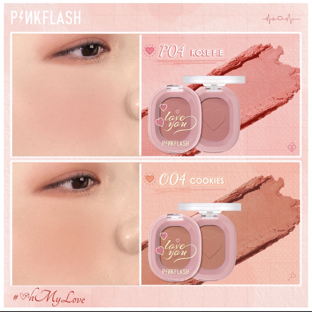 PINKFLASH OhMyHoney Blush Soft Powder Naturally Pigmented 11 Colors