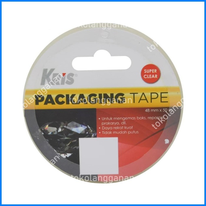 

Kris Packing Tape 4.8cmx50mtr - Transparan MA17