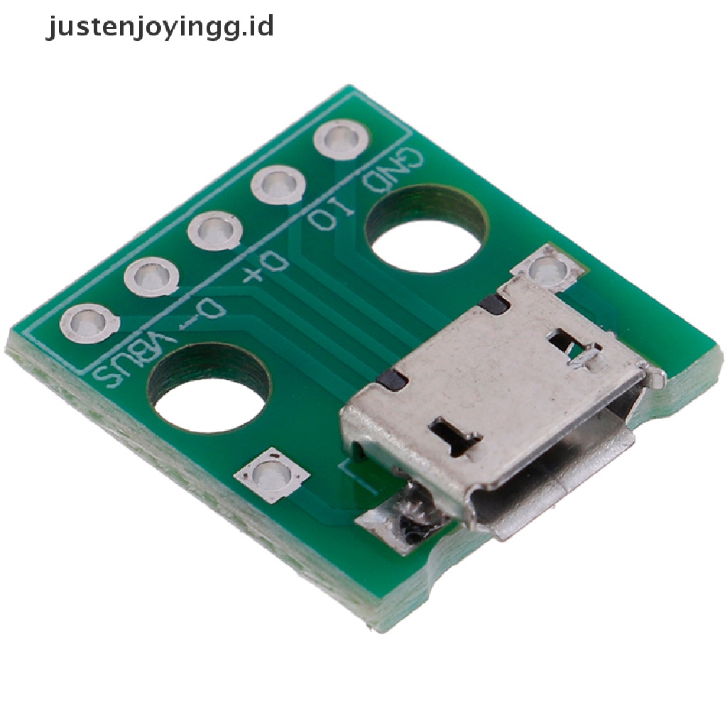 10 Pcs Papan Konektor Konverter MICRO USB Ke DIP Adapter 5 Pin Female PCB