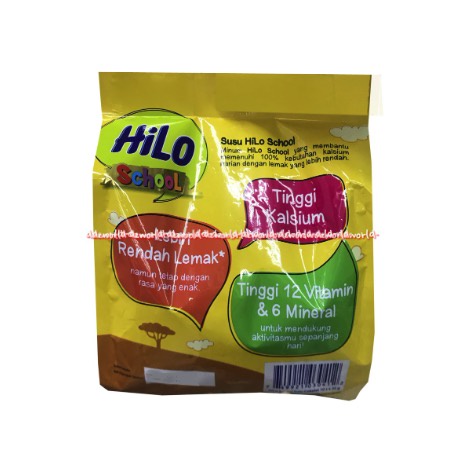 Hilo School Coklat 10sachet Susu Hailo Sachet 10 Sachet Polybag Pouch Susu Hilo School Chocolate Gusset Susu Tinggi Kalsium Untuk Anak Sekolah Hi-Lo