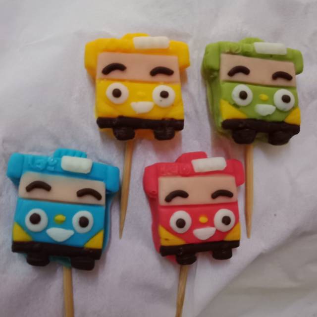 Cetakan coklat silicone Tayo 10 cav/lubang