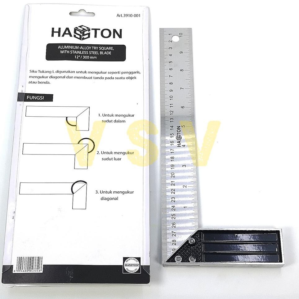 

SALEE! Hasston PROHEX Siku tukang 12" / Carpenter square / Penggaris siku