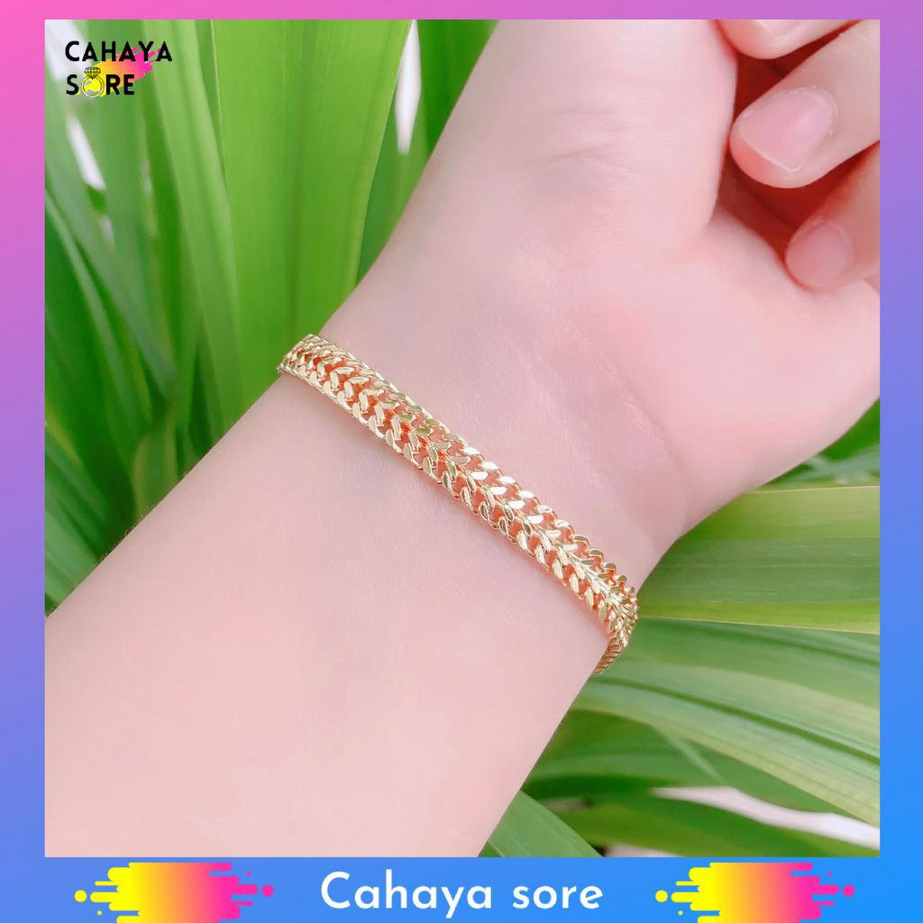 Gelang Xuping Gold Gelang Tangan Dewasa Model Rantai G62