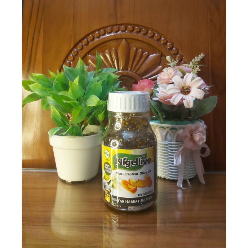 Nigellive Minyak Habbatussauda plus Minyak Zaitun