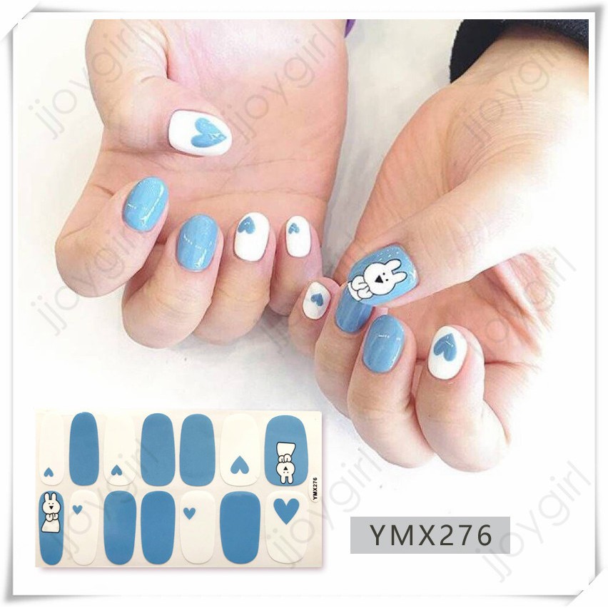 &lt;Jjoygirl&gt;YMX Nail Sticker Motif / Sticker Kuku / Stiker Kuku / Nail Stiker Glitter / Stripes Design