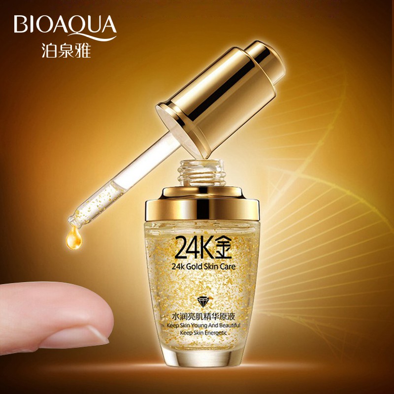 ✦ BTH ✦ Bioaqua 24K Gold Essence Face Serum / Bio Aqua 24K Gold Serum Original