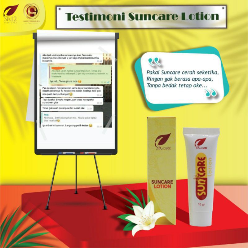 SUNSCREEN WAJAH / SUNCARE SR12 BPOM / TABIR SURYA SPF 25+ / MENJAGA WAJAH DARI PAPARAN SINAR MATAHARI