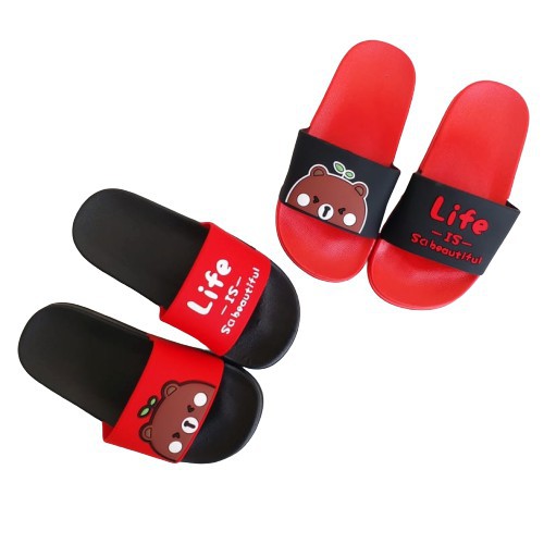 LittleAaron SANDAL LIFE BEAR Sandal Anak Selop Karet Import Berkualitas 1-8 Tahun Sport Termurah Sendal Bayi Anak Cewek Cowok