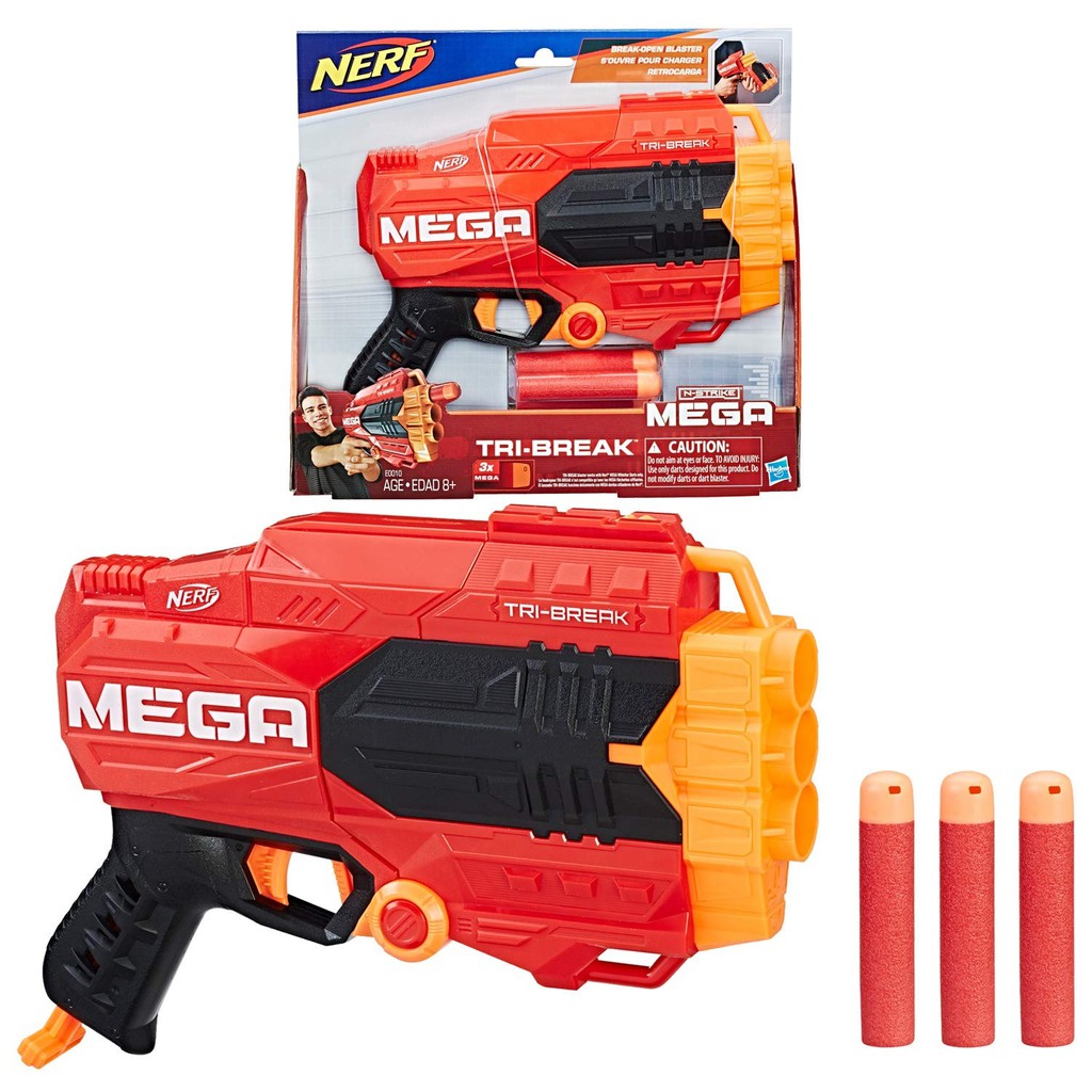 Nerf N Stikre Mega Tri Break Shopee Indonesia