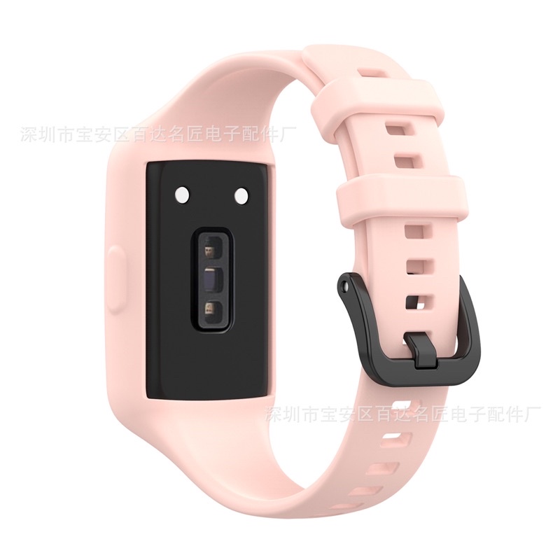 Strap Huawei Band 7 Bumper Case Set Silikon Tali Jam Huawei Band 7 6 Honor Band 6 with Case Set Bumper