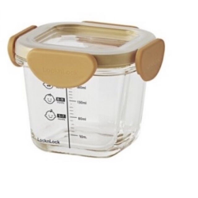 Lock n Lock Baby Food Container MPASI Meal Container 170ml 230ml 355ml Oven Glass 1pcs SATUAN