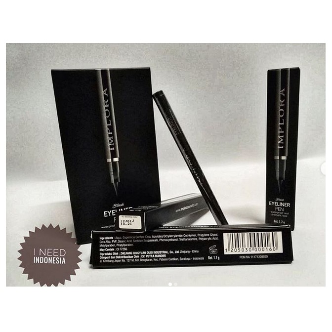 (INEED) Implora Eyeliner Pen - Eye Liner Implora Spidol (TERBARU)
